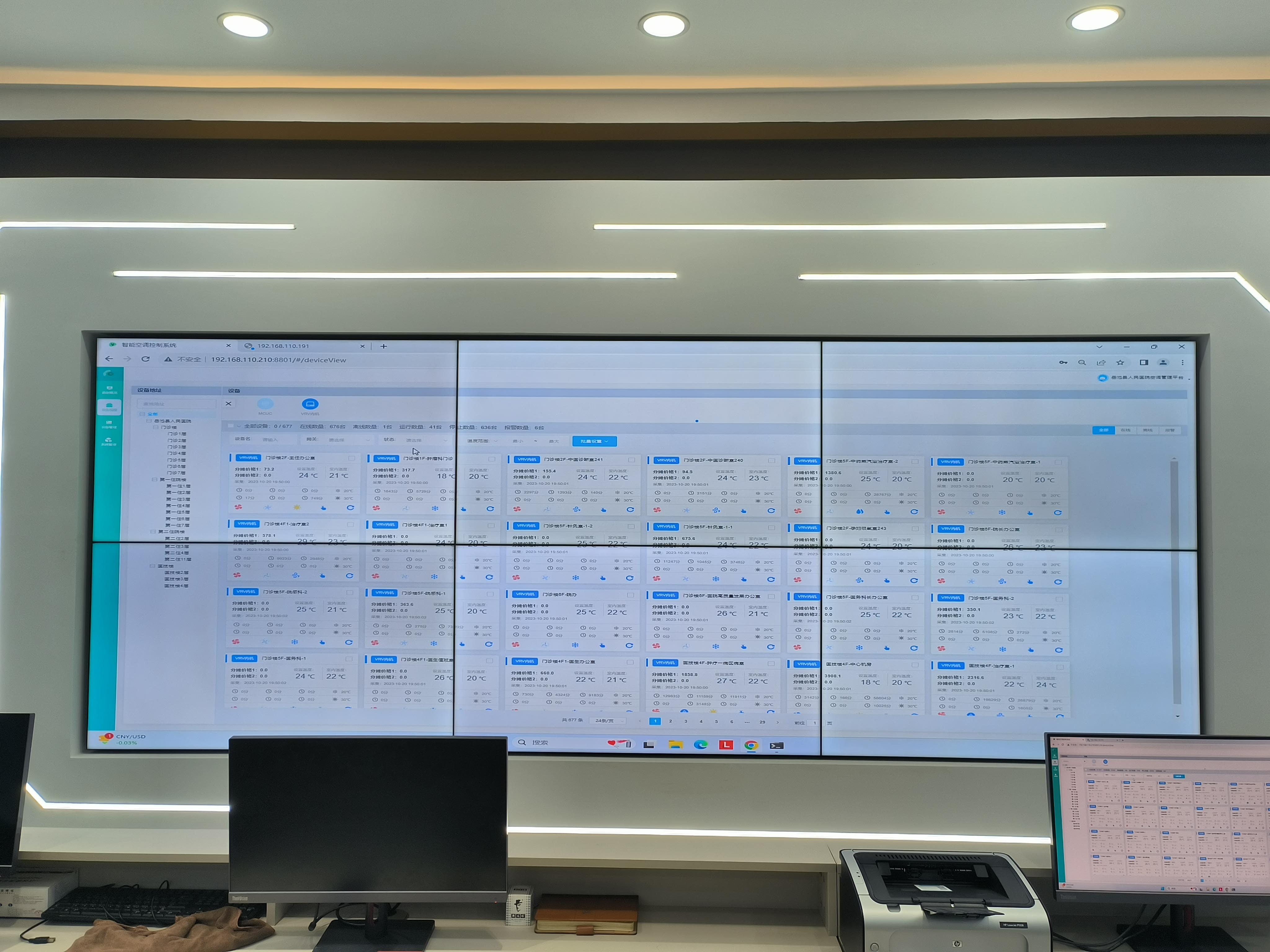 岳池人民醫(yī)院多聯(lián)機(jī)空調(diào)節(jié)能集中控制項(xiàng)目